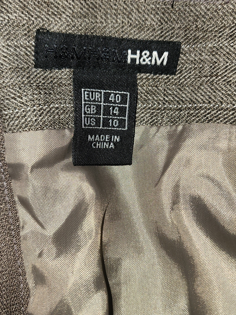H&M Taupe Skirt - Neutral Taupe